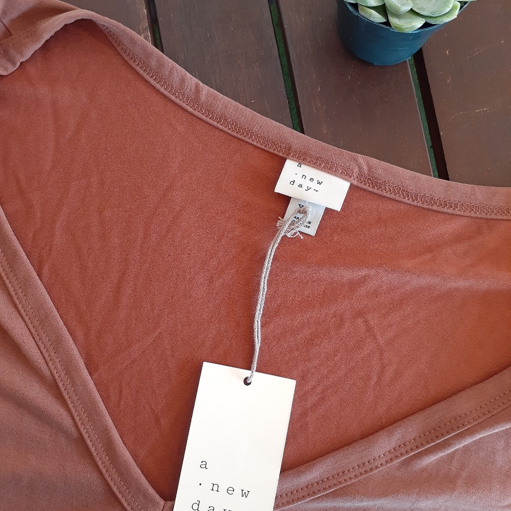 A New Day Brown Top Size XXL - Picture 5 of 5